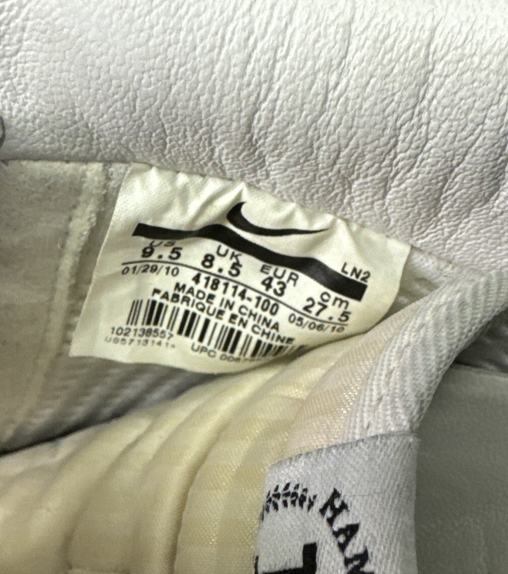 Nike Air Force 1 Low Premium Hamptons Sneakers White Mens 9.5 | eBay
