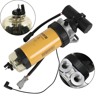#ad Fuel Pump amp; Fuel Filter Assy 228 9129 Fits CAT 3054 3046 Loader 416E 414E 420E $65.97