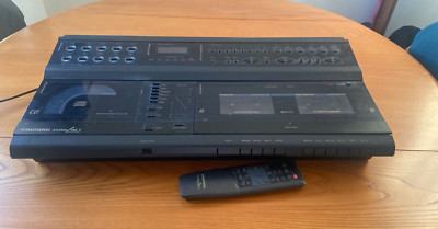 Grundig Studio Line I SL-001 Vintage 2 x CASSETTE Tape TWIN, CD, AM/FM/LW Radio