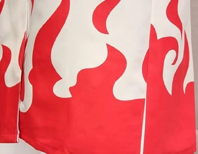 Men's Ninja Hokage Cloak White Cape Cosplay Costume with Headband And Kunai - Image 3 of 4