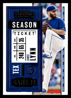Lance Lynn 2020 Panini Contenders #63 Texas Rangers BUY10GET5FREE