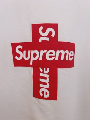 Supreme Cross Box Logo Tee size XL White T Shirt FW20 BOGO