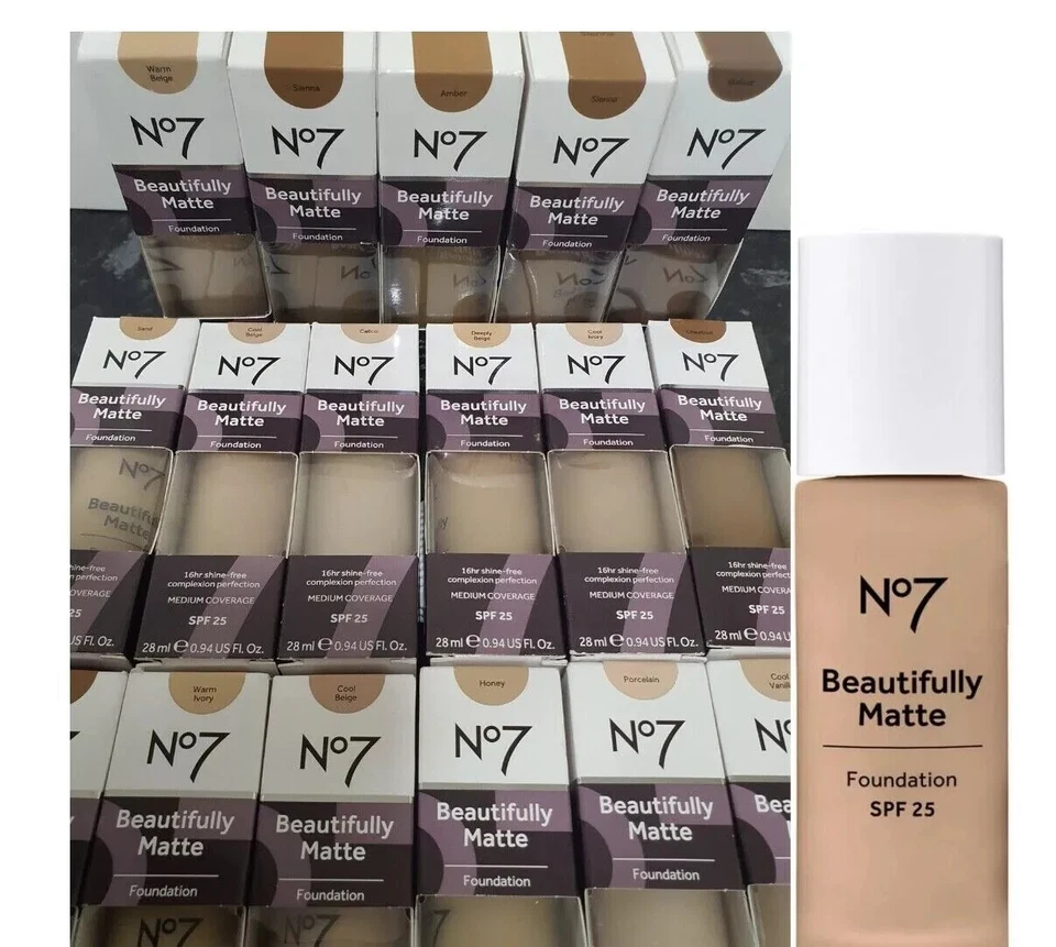 No7 Beautifully Matte Foundation 28ml Warm Ivory