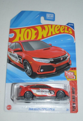 HOT WHEELS 2025 THEN AND NOW 3/10 - 2018 HONDA CIVIC TYPE R RED | eBay