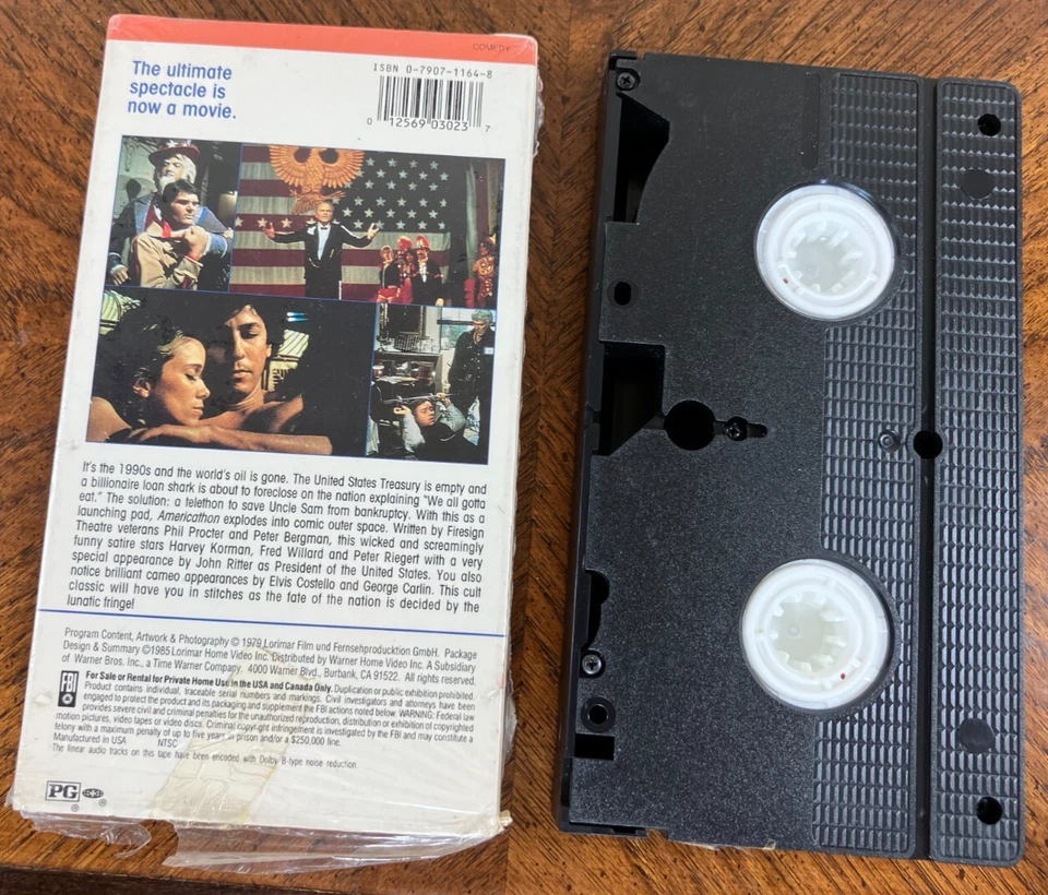 AMERICATHON 1998 VHS John Ritter Harvey Korman Fred Willard 1979 1985 Rare oop - Image 2 of 4