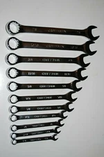 Craftsman 11-PC 12-pt Full Polish Combination Wrench Set Inch
