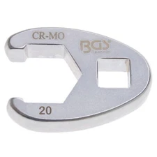 open rooster's leg wrench attachment 1/2 20mm - code bgs1757-20 BGS workshop