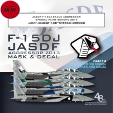 1/48 F-15DJ JASDF Eagle Aggressor 2013 Special Paint Mask Decal for G.W.H L4815