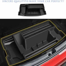 For Benz C-Class 2022-2024 ABS Black Tailgate Trunk Storage Box Decor Cover 1PCS