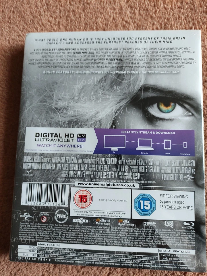 Lucy Zavvi Exclusive UK Blu-ray Steelbook  - New and Factory sealed. - Image 2 of 4