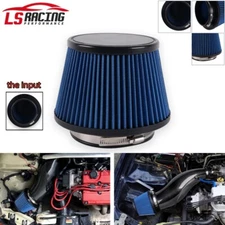 4.5IN Inlet Truck Air Filter Dry High Flow Clamp-On Round Cone Air Intake Filter