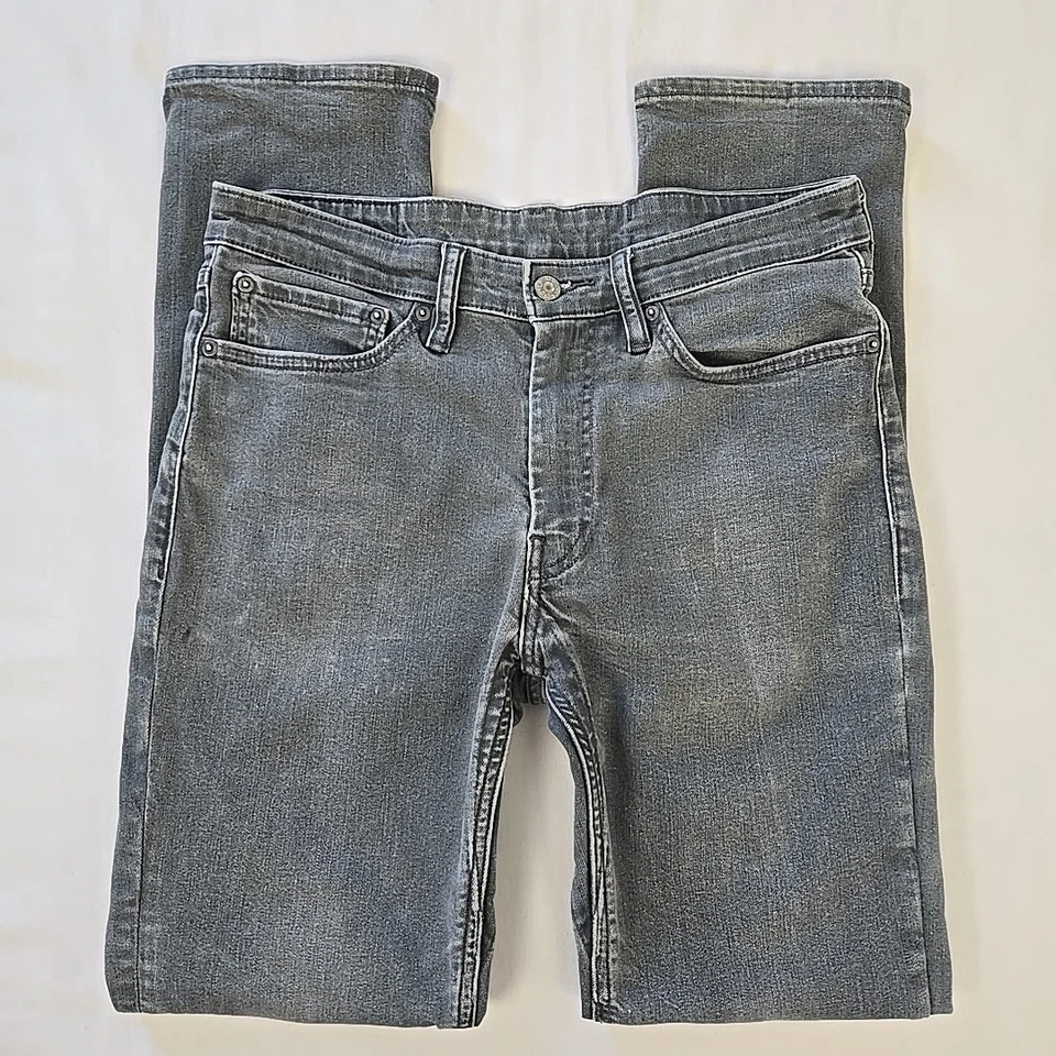 Pantalones de mezclilla elásticos ajustados Levis 511 para hombre 34x34 (32x32) gris 19111-0096 Foto 2 de 4