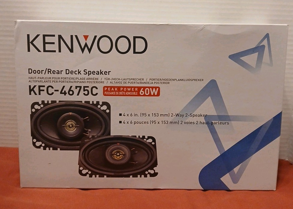 Kenwood KFC-4675C 2-Way 4in. X 6in. Car Speakers System Audi