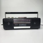 VTG Sony CFS-210 Sound Rider Boombox AM/FM Cassette Tape Black Tested & WORKS