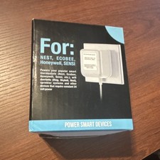 Power Adapter 24V Electric Black for Nest, ecobee, Honeywell, Sensi Thermostats