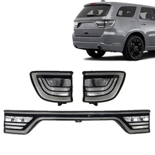 3PCS Tail Lights For 2014-2022 Dodge Durango Camera Hole Smoked Liftgate Center