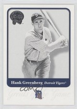 2001 Fleer Greats of the Game Hank Greenberg #23 HOF 0uf1