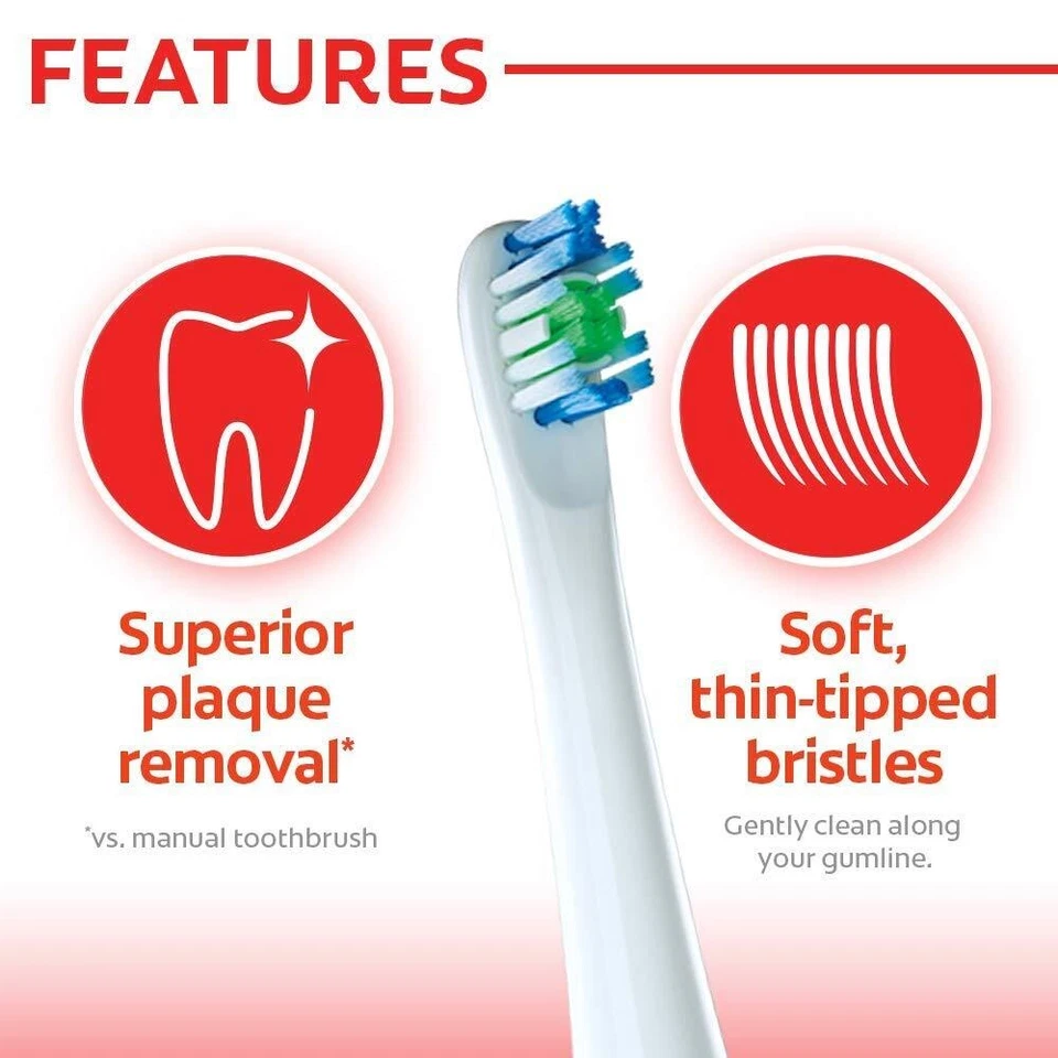 Colgate ProClinical 150 Battery Powered Electric Toothbrush Refills - 2 Heads - image 3 of 4