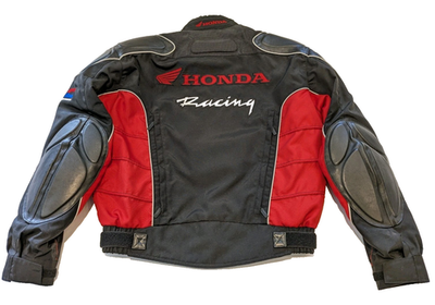 Honda Red Black Rider Collection Motorcycle Jacket Men's L Padded