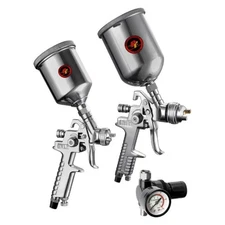 Performance Tool 2-piece HVLP Gravity Feed Spray Gun Kit