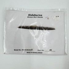 Fake Mustache Thin Pencil Shape Human Hair Hand-Laced Costume Prop Light Brown