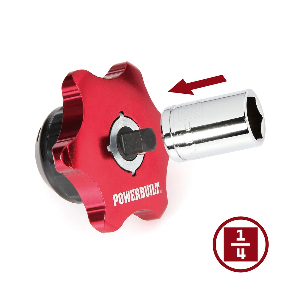 Powerbuilt 1/4 Inch Drive 36 Teeth 2-in-1 Thumb Ratchet - 941248 - Image 3 of 4
