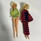 2-Vintage 60s Malibu Barbie Francie Twist N Turn Dolls