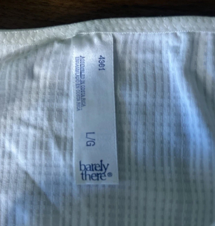 Bragas de bikini de doble cuerda de nailon Barely There de colección L blancas segunda piel nupcial Foto 4 de 4