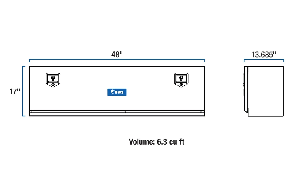 UWS EC40001 Single Door Top Mount Tool Box Foto 4 de 4