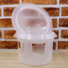 Small Bird Removable Transparent Bowl Feeding Station Feeder House