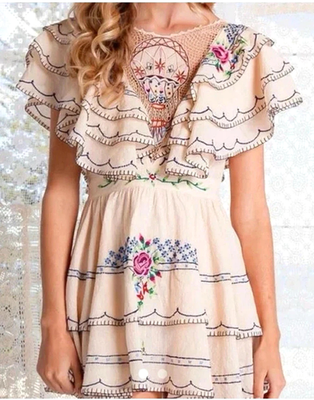 knee length dresses for ladies Lotus Mini Dress