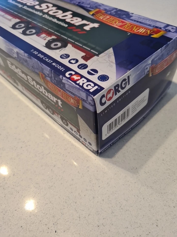 CORGI CC13747  Scania R (FACE LIFT) SUPER CURTAINSIDE  'EDDIE STOBART LTD' Mint  - Image 4 of 4