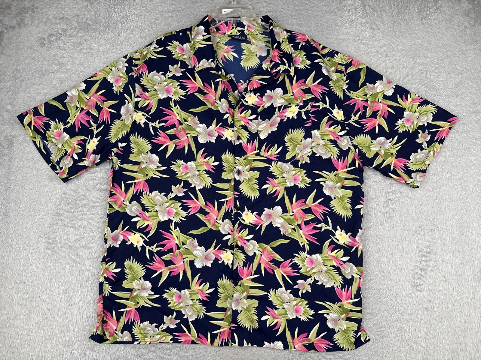Pacific & Co Shirt Mens 2XL Multicolor Short Sleeve Hawaiian Floral Button Up