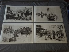 Lionel Barrymore Art Print Dinner Placemats Set of 4 Nautical Ocean Bay Boats