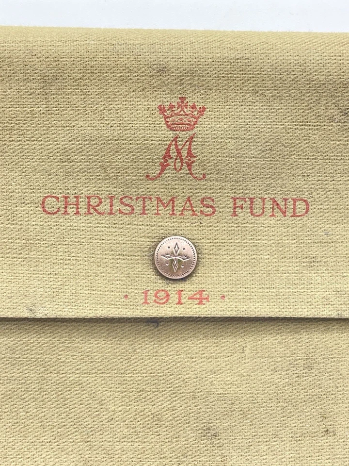 Rare WW1 Princess Mary Christmas 1914 Gift Fund Stationery Writing Case - Image 2 of 4