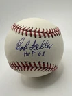 Bob Feller HOF 62 Signed Autographed Official MLB Baseball JSA COA