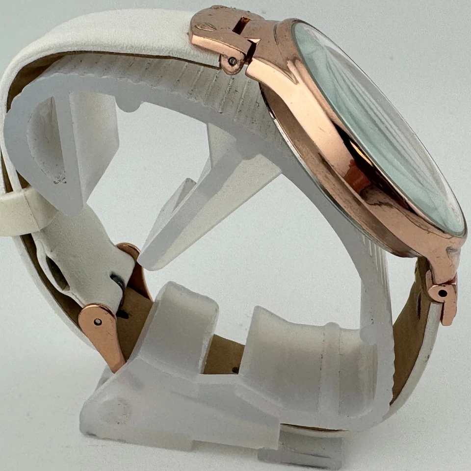 Adrienne Vittadini Reloj Cuarzo Unisex Tono Oro Rosa Diamante Analógico Batería Nueva Foto 3 de 4