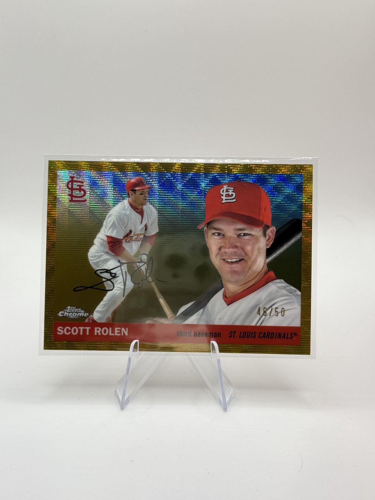 Scott Rolen Gold Wave Refractors #/50 2025 Topps Chrome Platinum #280