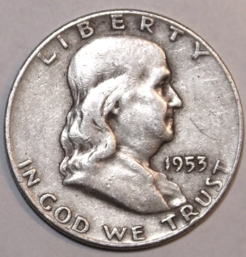 1953-D Franklin Half Dollar - Very Fine - #1032EB