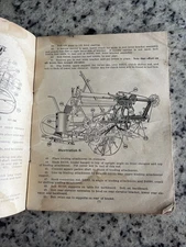 Antique IH McCormick-Deering Horse Drawn No6 & 6A Corn Binders Owners Guide Book