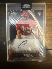 2024 Topps Chrome Black Rookie On CARD AUTO Christian Encarnacion-Strand. rookie card picture
