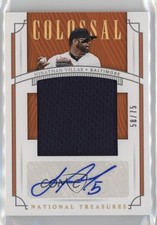 2019 Panini National Treasures Holo Gold 58/75 Jonathan Villar #CS-JV Auto 10ek