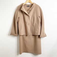 Talbots Wool Neutral Two Piece Dress & Jacket Set Size 14/16