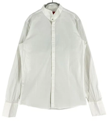 HUGO BOSS Homme Chemise Classique Slim Fit Couleur Blanc Taille M 40 15 3/4 - Photo 1/4