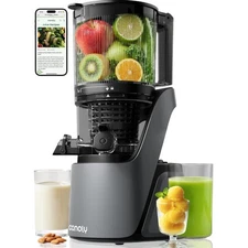 Cold Press Juicer 6" Wide Feed 3-in-1 Strainers Space Gray