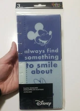 Happy Planner Disney Mickey & Minnie Mouse Plastic Envelopes SET OF 3 PCS NEW !!