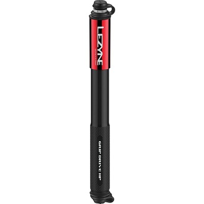 Lezyne Pompa A Mano Grip Drive Hp Media Rossa - Alta Pressione, Compatta Ed Effi
