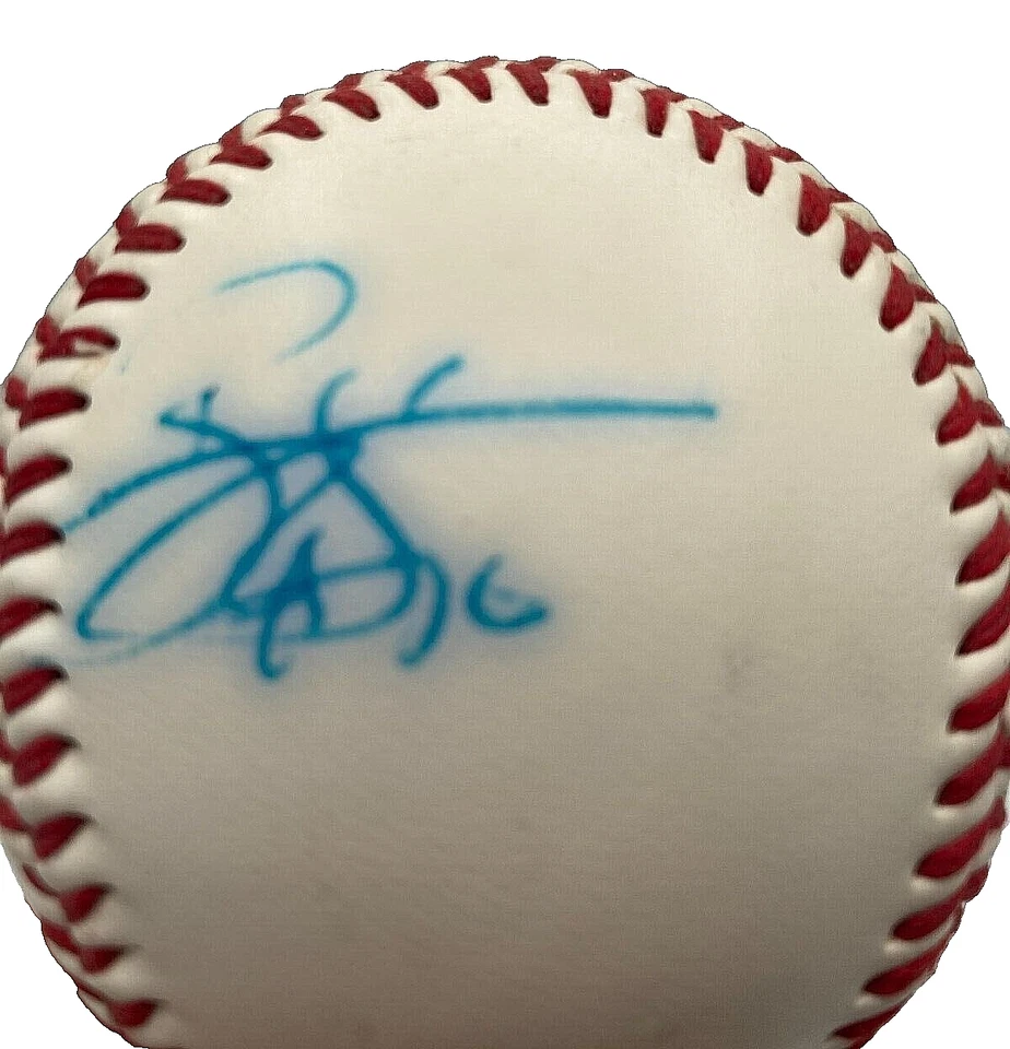 Reggie Sanders #16 Autographed Major League Baseball, @ SF Giants Game 6/16/2002 - Image 2 of 4