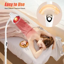 275W IR Infrared Red Heat Therapy Light Therapeutic Lamp Floor Stand Pain Relief