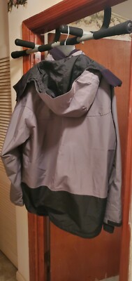 BASS PRO SHOPS GRAY GREY 100MPH GORE-TEX RAIN JACKET WITH HOOD
